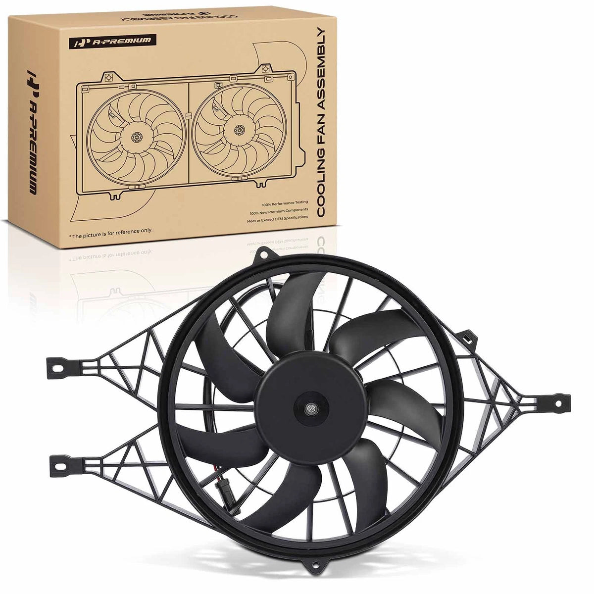 Cooling Fan Assembly w/ Shroud for Dodge Durango Dakota (2000–2004) 52030033AD 52030033AE 620030 620029 620880 75564