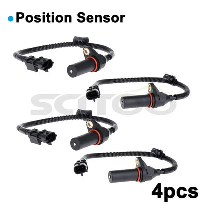 Set of 4 Crankshaft Position Sensors for Kia Forte Koup (2014)