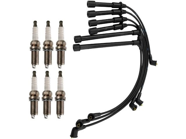 Set of 4 Spark Plug Wires for Hyundai Santa Fe (2001–2006) 73364KNZT