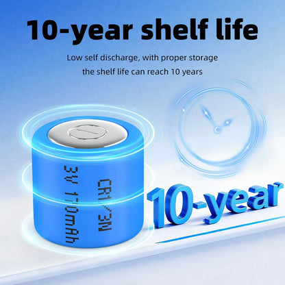 10-Pack CR1/3N 3V Lithium Battery for Various Devices
