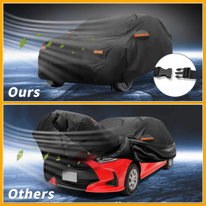 Waterproof All Weather Car Cover for Toyota Yaris (190T-PU)