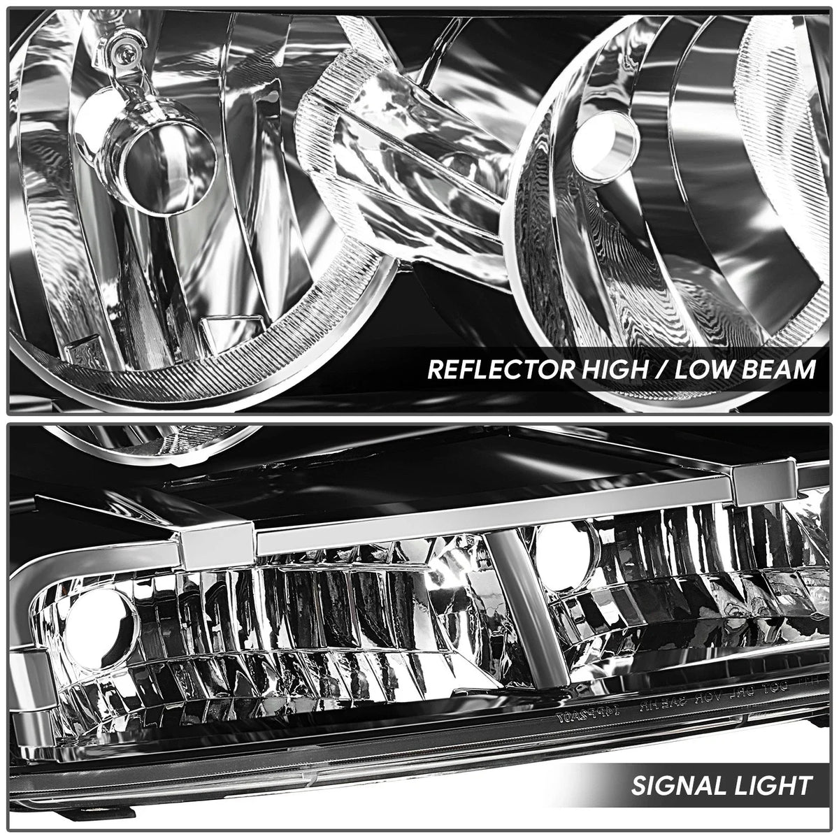 Right Black Housing Headlight Lamp for Chevy Avalanche Suburban Tahoe (2007–2014)