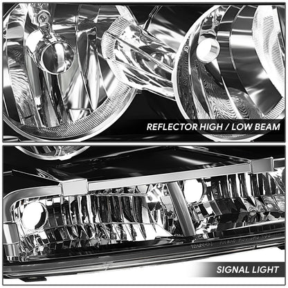 Right Black Housing Headlight Lamp for Chevy Avalanche Suburban Tahoe (2007–2014)