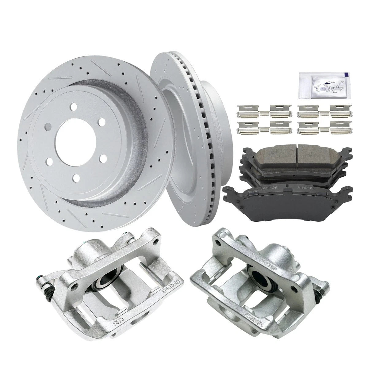 2X Rear Brake Kit with Calipers for Ford F-150 (2012–2016) 18103732, CL3Z2200A