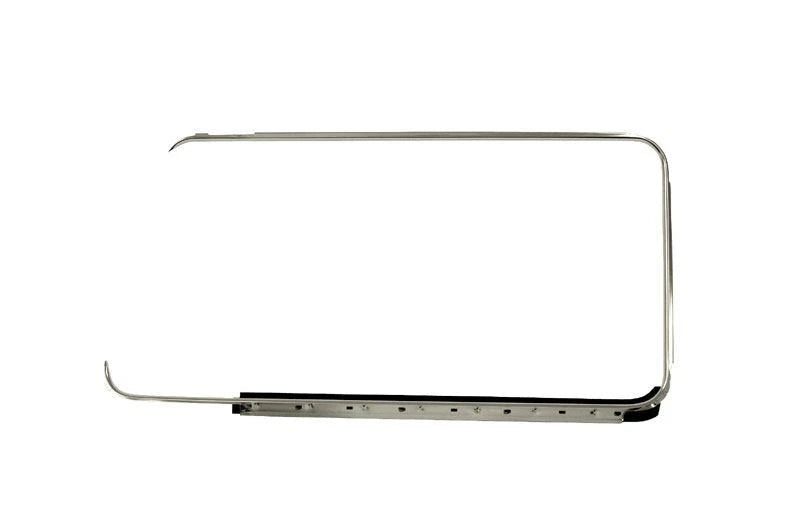 Cab Window Chrome Surround & Scraper Pair for VW T2 Bay (1967–1979) 211-853-321, 322B