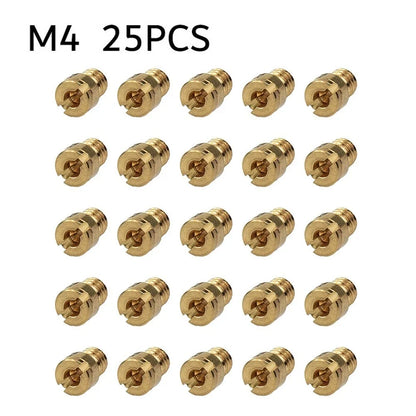 25x M4 Carburetor Jets 55-115 for Puch Maxi/Bing/Hercules (4mm Jet Set)