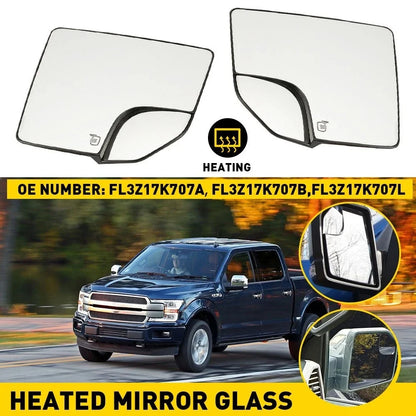 Set of 2 Mirror Glass for Ford F150 (2015–2020) Power Heated Spotter