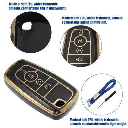 TPU 4 Button Keyless Entry Remote Cover for Ford Bronco (2021–2023)