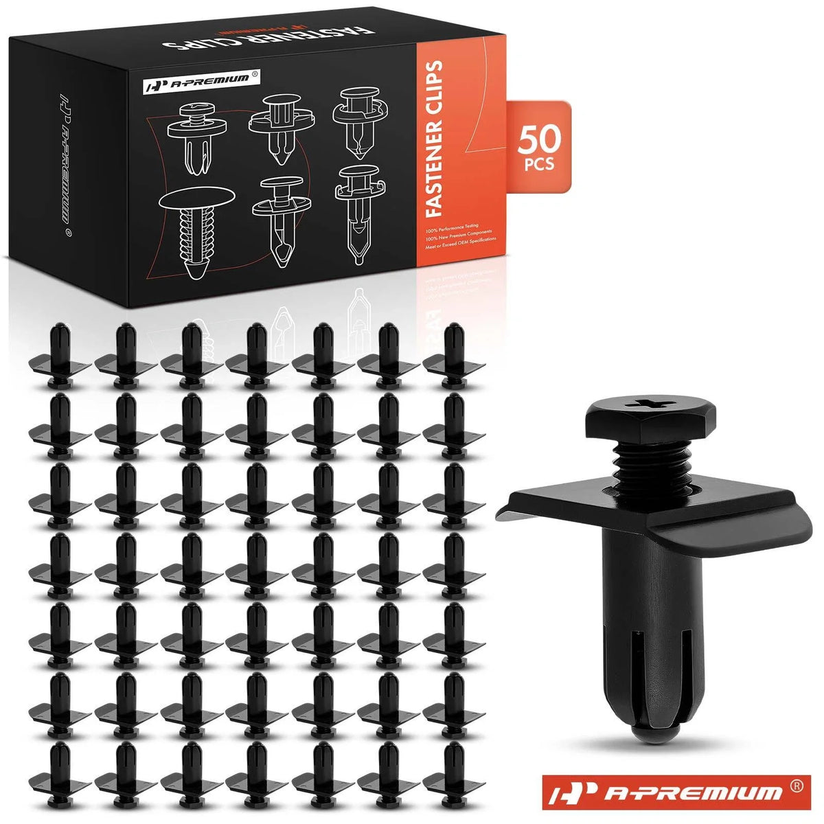 Set of 50 Bumper Cover Retainer Clips for Mazda MX-6 (1988–1997)