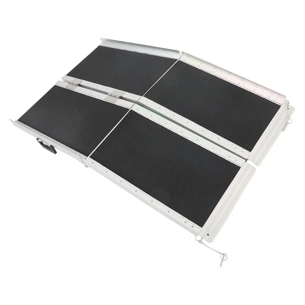 6' x 9.8' Aluminum Multi-Fold Wheelchair Ramp (600 lbs Capacity)