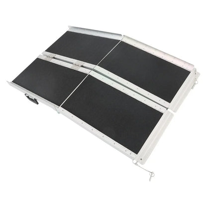6' x 9.8' Aluminum Multi-Fold Wheelchair Ramp (600 lbs Capacity)
