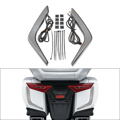 Rear Saddlebag Turn Brake Light Accents for Honda Goldwing GL1800B (2018–2023)