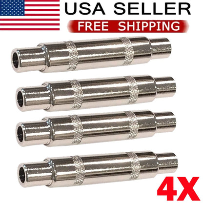 4X 6.3mm 1/4" Mono Female to Female Coupler Gender Changer Extenders