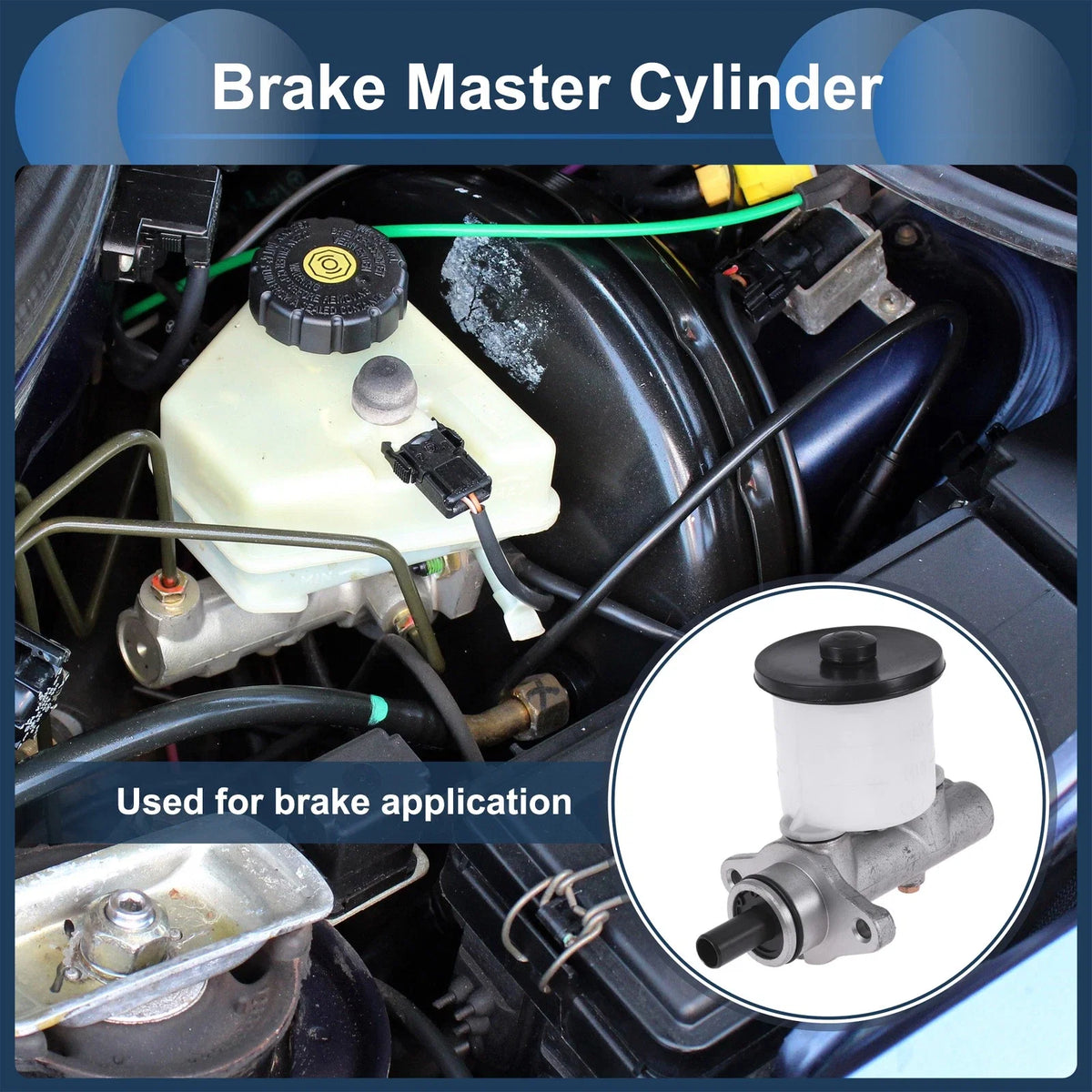 Brake Master Cylinder with Reservoir No. 5110070A00 for Suzuki Samurai (1986–1988)
