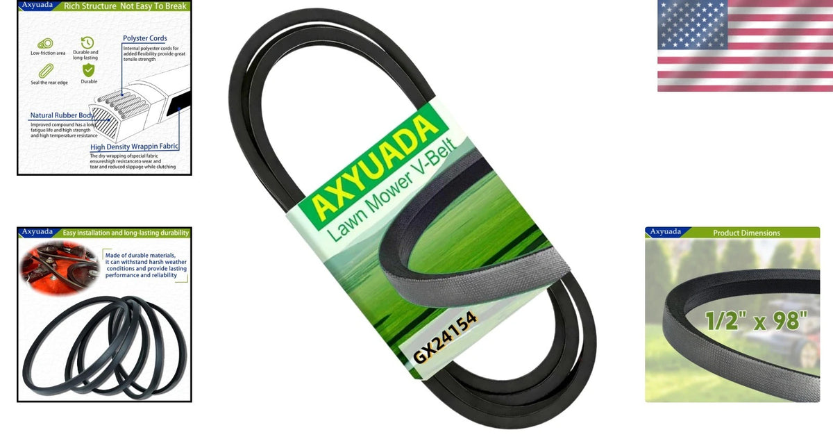 Drive Belt for John Deere Lawn Mower (1/2" X 98")