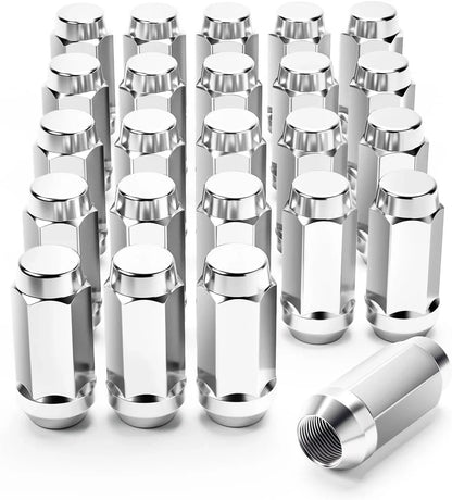 Set of 24 Chrome M14x1.5 Lug Nuts for Chevy Silverado Tahoe