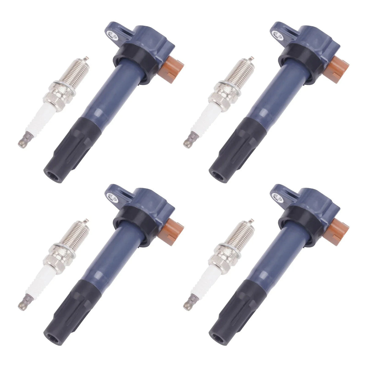 4x Ignition Coil and Spark Plug for Suzuki Grand Vitara (2009–2013)