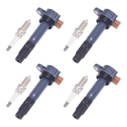 4x Ignition Coil and Spark Plug for Suzuki Grand Vitara (2009–2013)