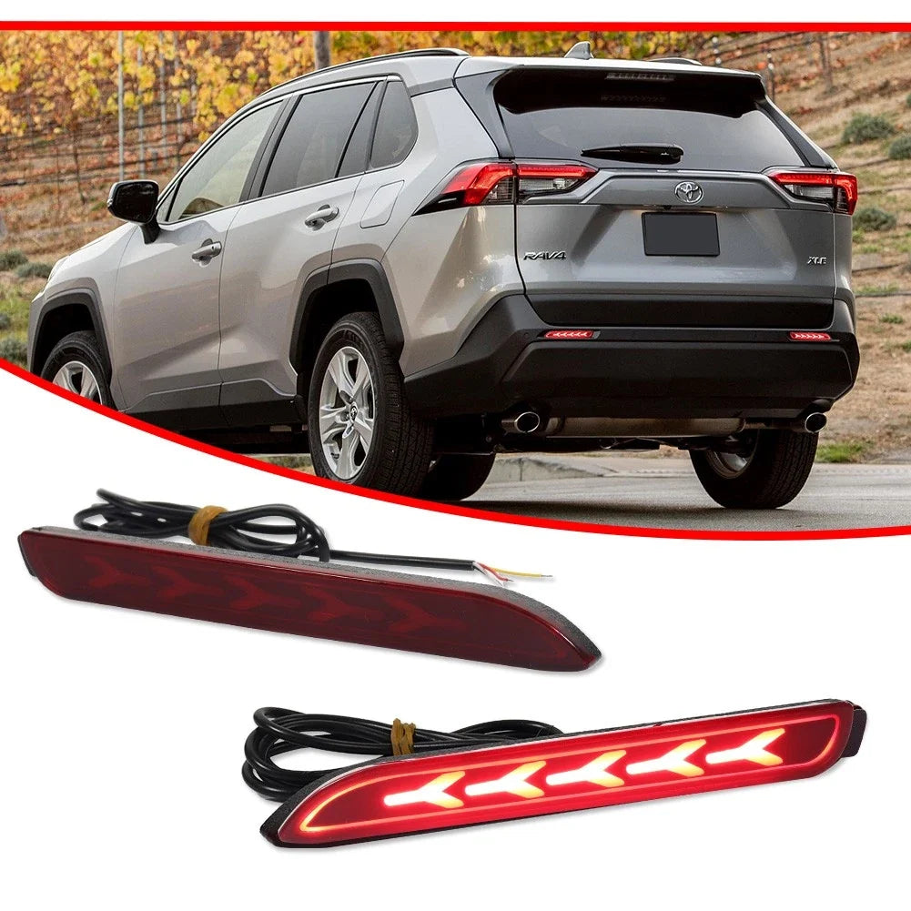 2X LED Rear Bumper Reflector Brake Lights for Lexus IS-F GX470 RX300