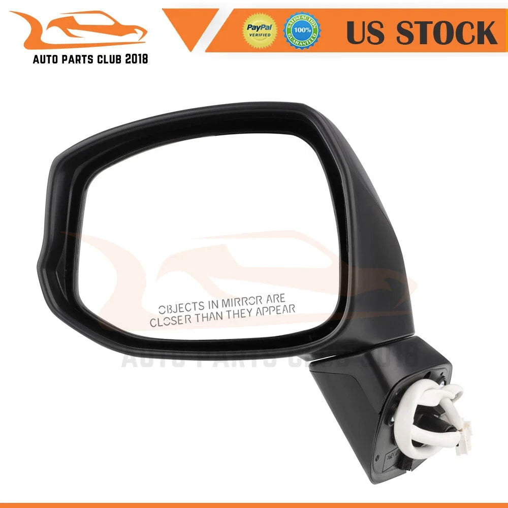 Power Door View Mirror Driver Side Textured Black for Honda Civic (2012–2014)