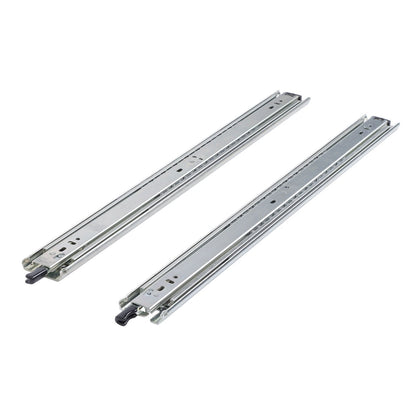1 Pair 22 Inch Heavy Duty Locking Drawer Slides (150 Lb Capacity)