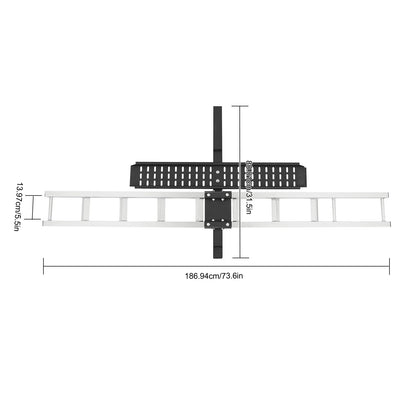 Heavy Duty Motorcycle Carrier Dirt Bike Rack Hitch Mount Hauler