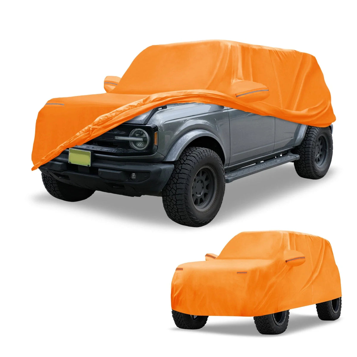 Waterproof Car Cover for Ford Bronco (2021–2023) 210D-PU Orange