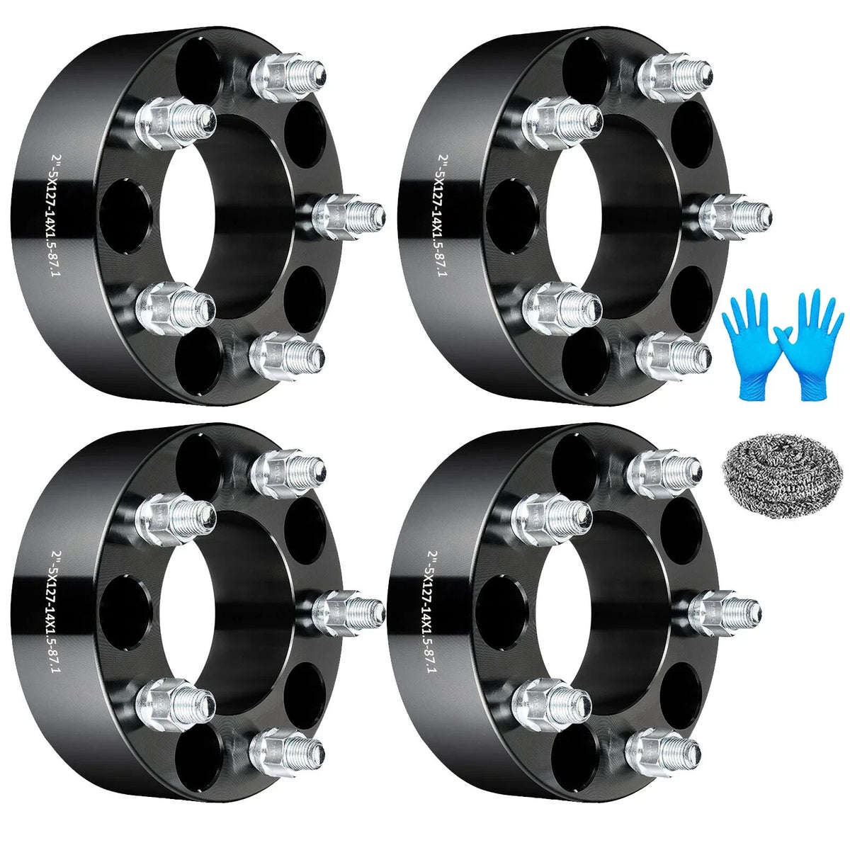4X 2 Inch Wheel Spacers Hub Centric 5x5 for Dodge Durango (2011–2023)