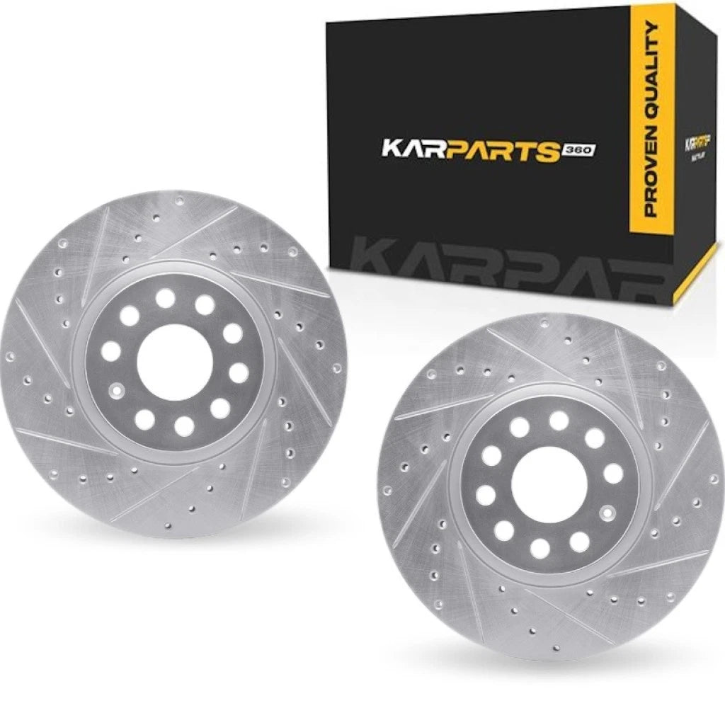 Drilled and Slotted Brake Rotors for Volkswagen Eos (2007–2016) ALX-PAU-DF-7002-74003-CLA6