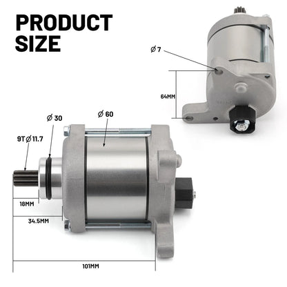 Motorcycle Starter 31200-MKE-A71 for Honda CRF450R CRF450RX CRF450RWE (2019–2024)