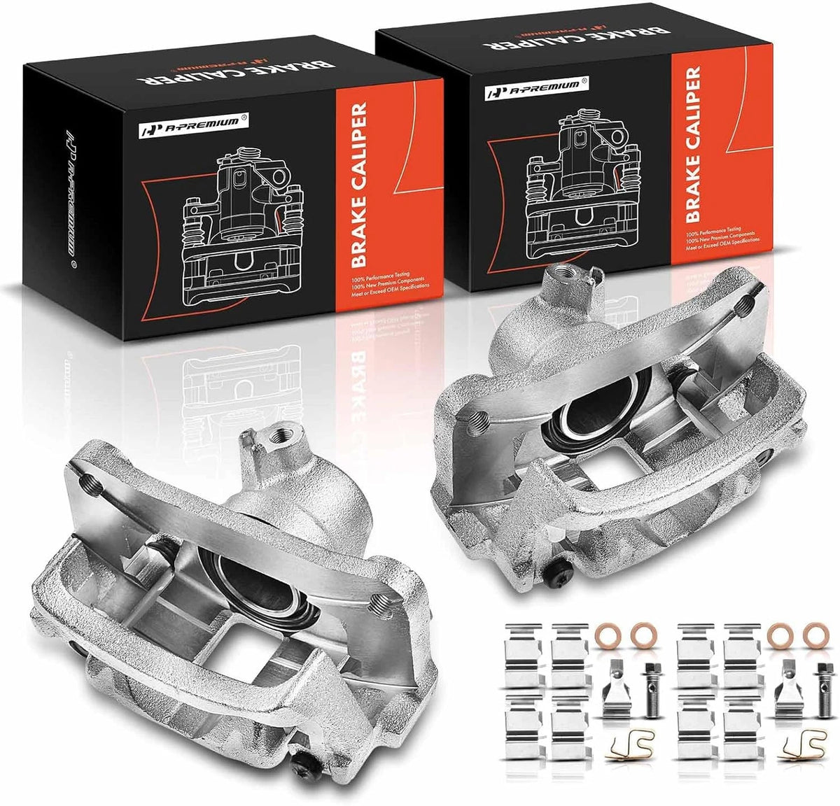 2X Rear Disc Brake Caliper w/ Bracket for Toyota Lexus 4Runner GX460 GX470 (APBC3035PC)