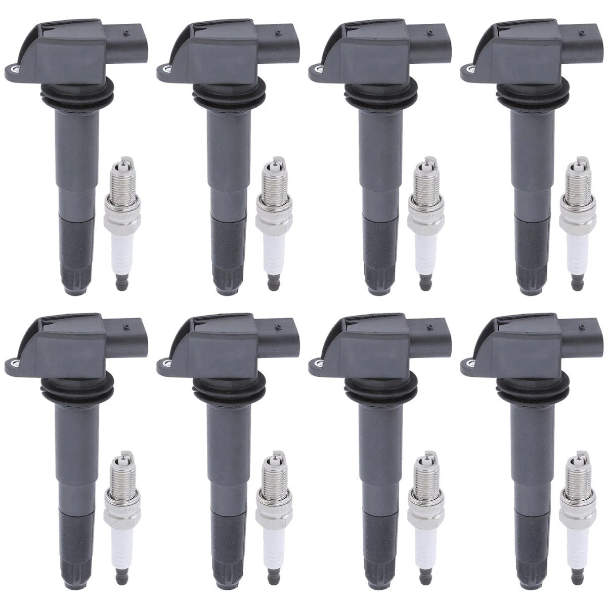 Set of 16 Ignition Coil and Spark Plug Kits for Porsche Cayenne (2003–2006) - 18084941, UF563, 94860210408, 94860210409