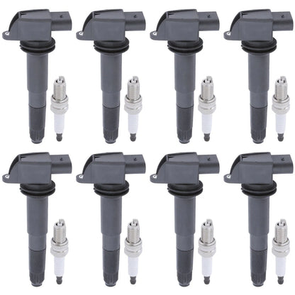 Set of 16 Ignition Coil and Spark Plug Kits for Porsche Cayenne (2003–2006) - 18084941, UF563, 94860210408, 94860210409