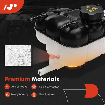 Engine Coolant Reservoir with Cap & Hose for Jeep Grand Cherokee (2016–2021)