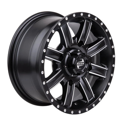 Tusk Cascade Wheel 12x7 Machined/Black for Polaris RZR 4 800 (2010–2014) 185-276-0006