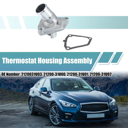 Engine Coolant Thermostat Housing Assembly for INFINITI EX37 (2013) 2120031U03