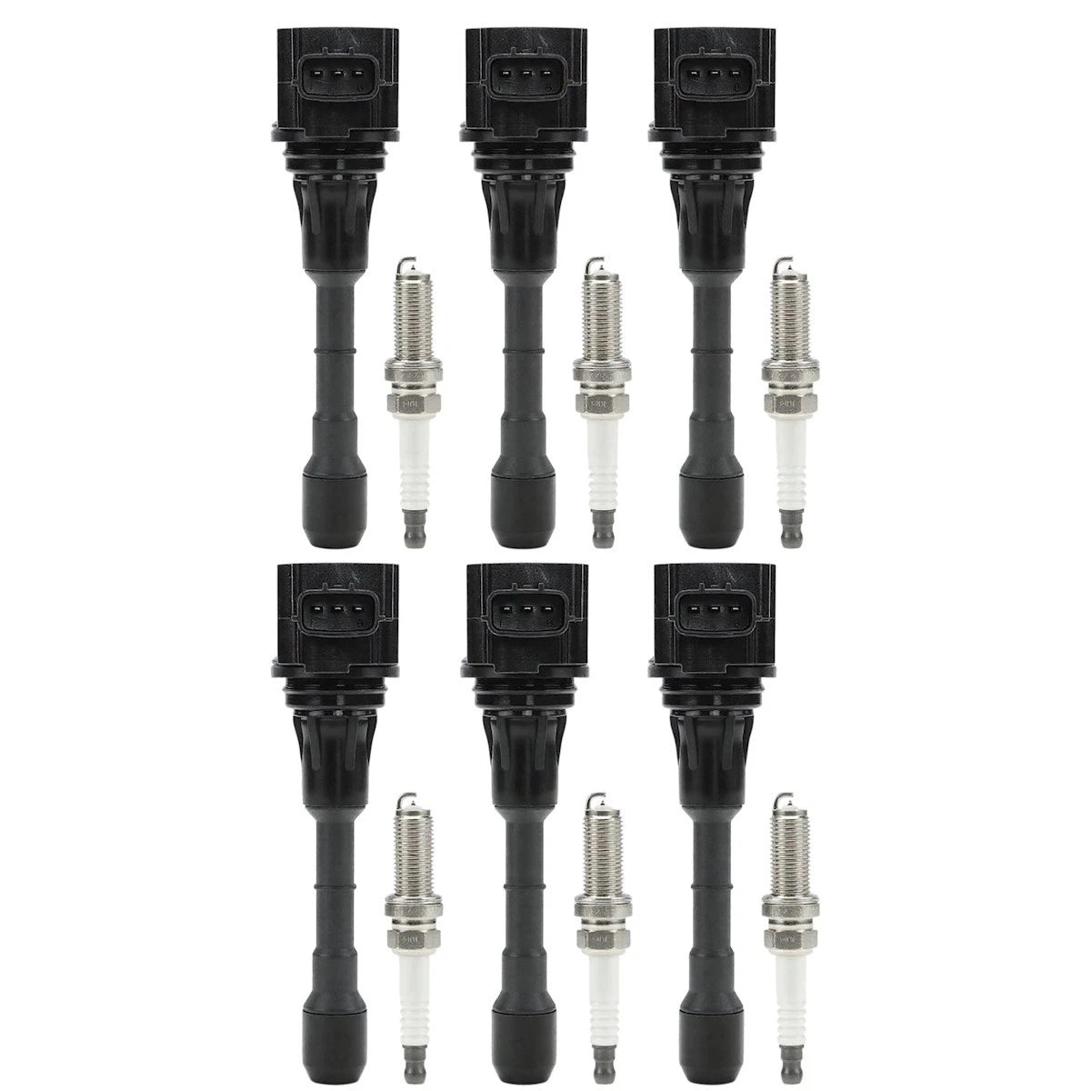 Ignition Coil and Spark Plug Kit for Nissan Maxima Murano Quest (2009–2020) - 18084809, UF550, 22448JA10A, 22448JA10C, 22448JA11C, 22448JA12D