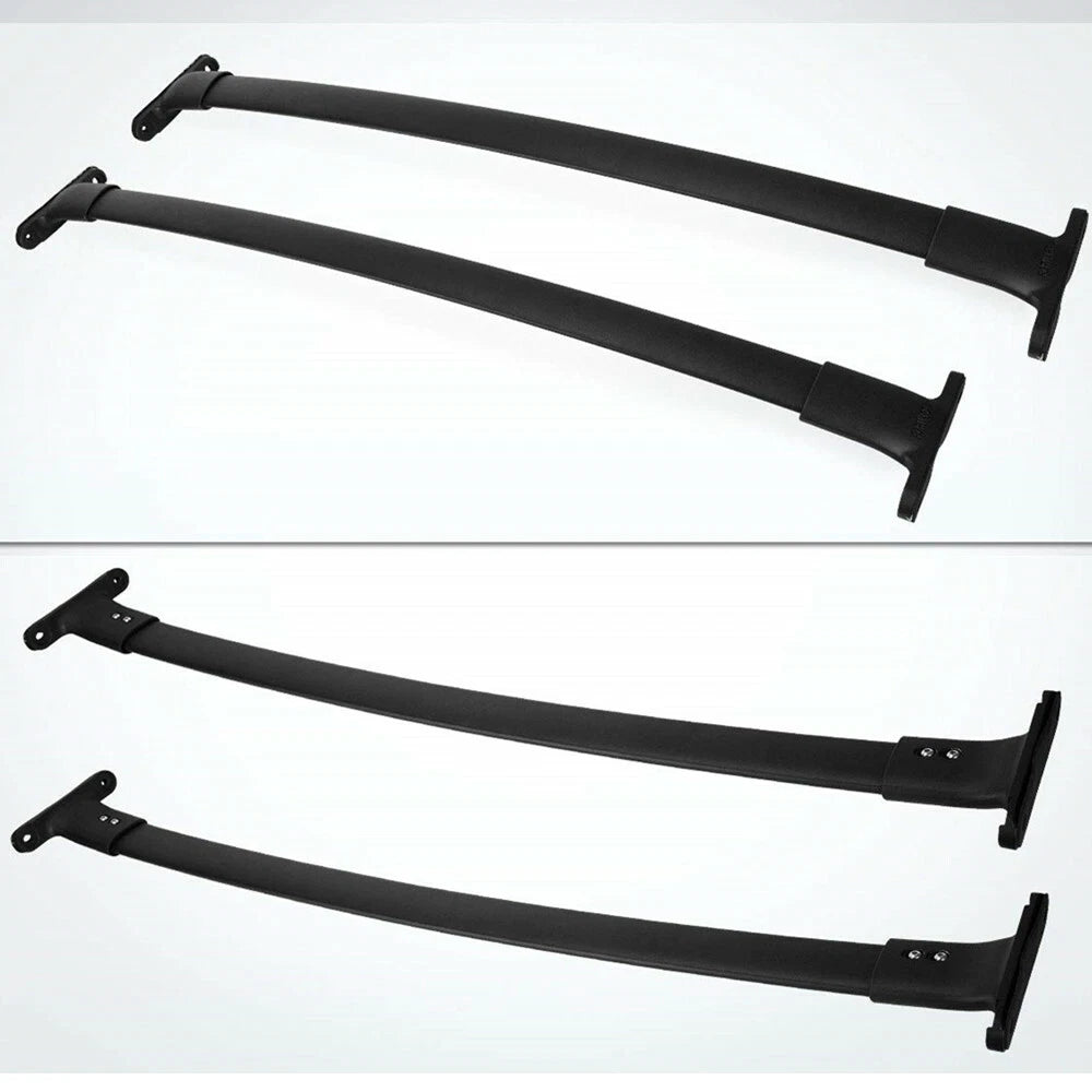 Set of 2 Black Aluminum Matte Roof Rack Cross Bars for Ford Explorer (2016–2019) H164-5815
