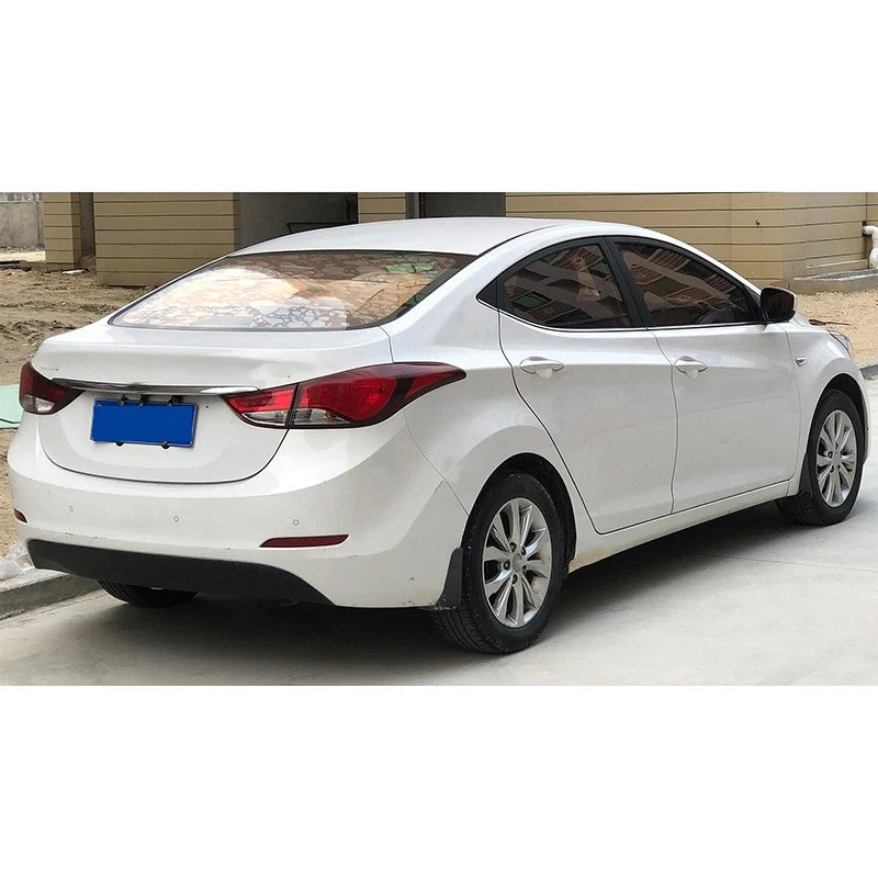 8x Glossy Black Pillar Post Stickers for Hyundai Elantra (2011–2016)