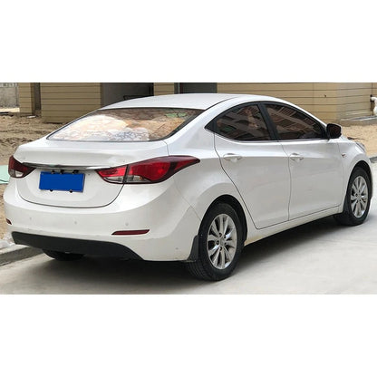 8x Glossy Black Pillar Post Stickers for Hyundai Elantra (2011–2016)