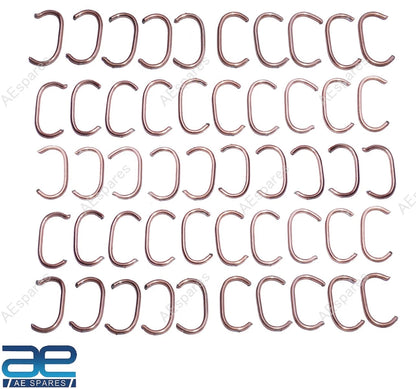 Set of 100 Hog Rings C-Clips for Car Seat Upholstery