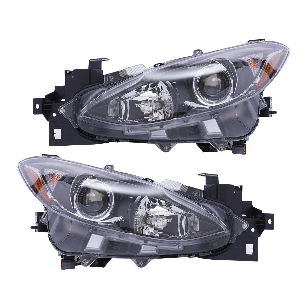 Set of 2 Halogen Headlights for Mazda 3 Sport (2014–2016) BPW1510K0 BPW1510L0