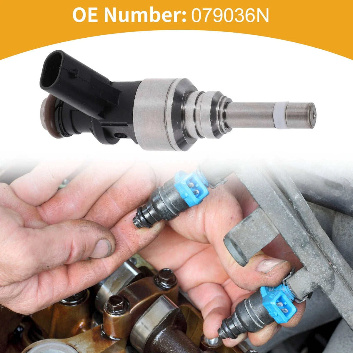 1 Pc No.079036N Fuel Injector for Audi A8 (2012–2017)