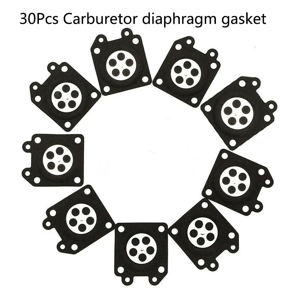 30Pcs Carburetor Metering Diaphragm Gasket for Walbro (95-526-9, 95-526)