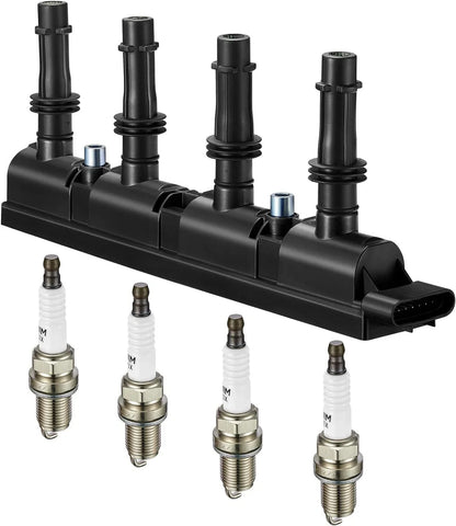 Set of 4 Ignition Coils & Spark Plugs for Buick Encore (2013–2019) UF669