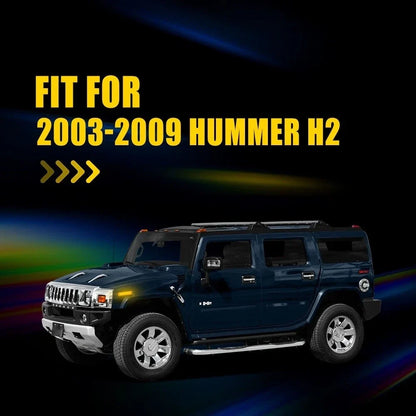 Set of 2 Amber LED Side Marker Turn Signal Lights for Hummer H2 (2003–2009)