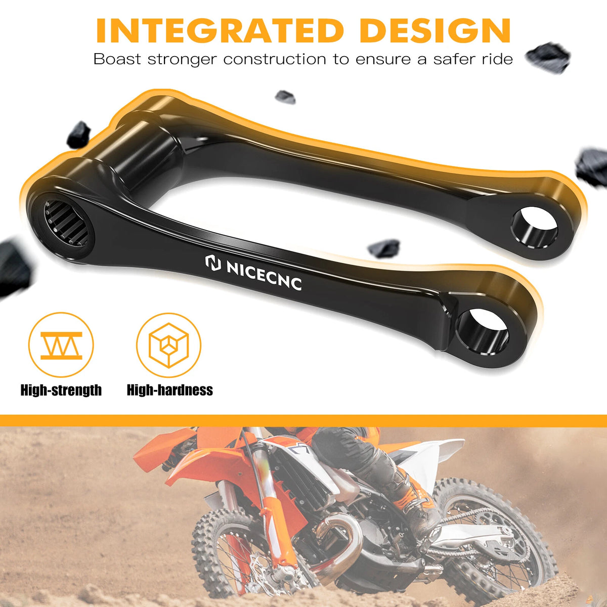 Rear Suspension Lowering Link for KTM 125 250 300 350 450 XC XCF SX SXF (2023–2024)