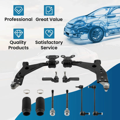 Suspension Kit Front Strut Upper & Lower Control Arms for Ford Escape (2013) - 1D8QOR, CV6Z18124S, G57517