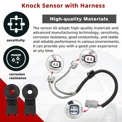 2X Knock Sensor for Toyota Lexus (89615-06010, 89615-20090, 89615-BZ030)