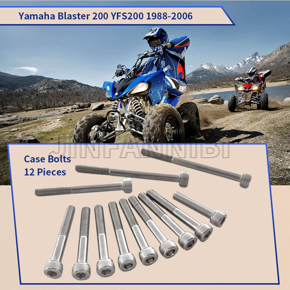 54PC Stainless Steel Bolt Screw Nut Kit for Yamaha Blaster 200 YFS200 (1988–2006)